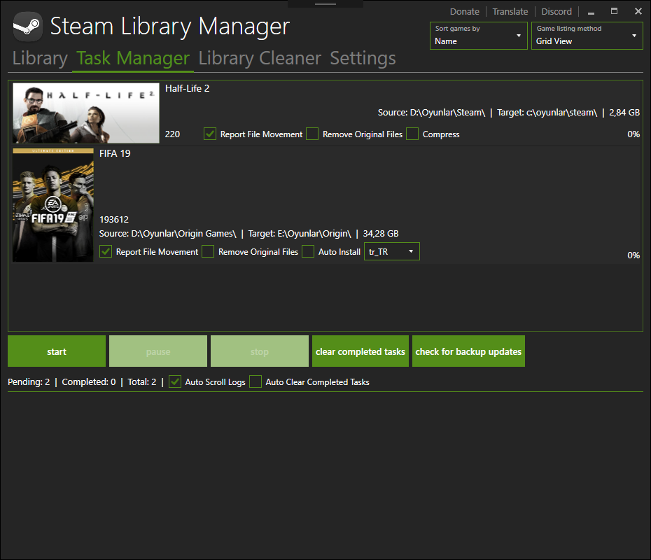 Library Management TaskManagerTab.png