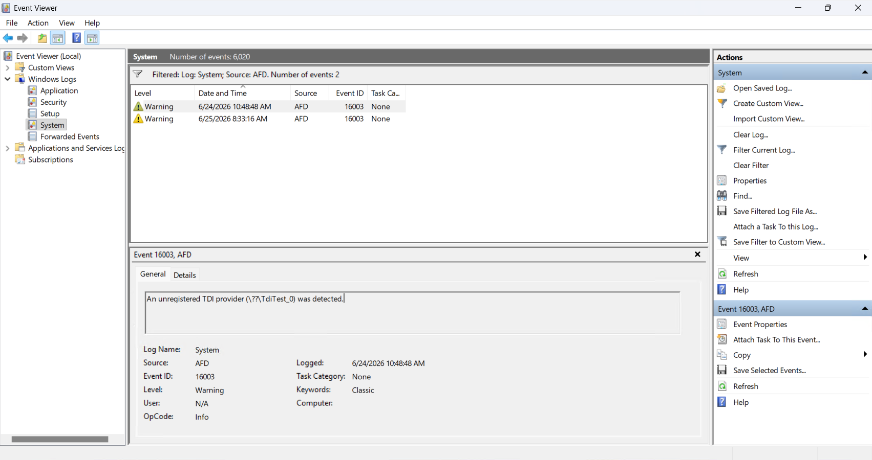 Windows 10 KB5099539 out with RDP security upgrade, direct download links for offline... TDI-transport-in-Event-Viewer.png