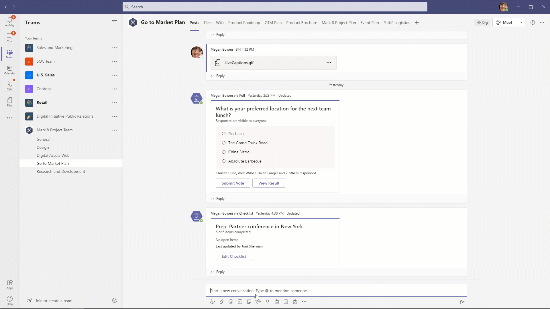 What is New in Microsoft Teams for November 2020 Teams%20Surveys.gif