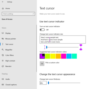 Change the Text Cursor Indicator size, color, and thickness in Windows 10 text-cursor-indicator-thickness-300x288.png