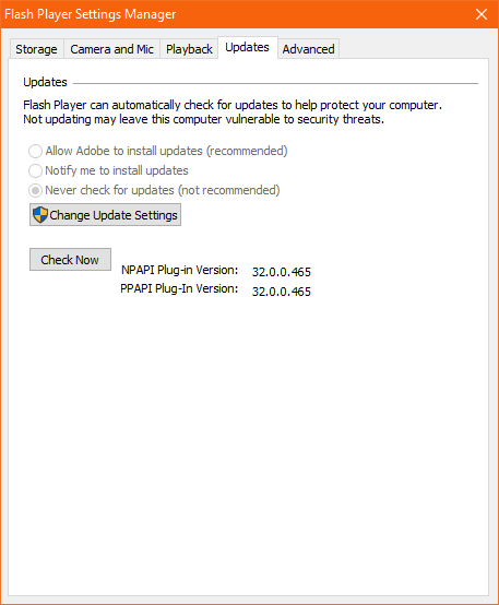 Flash is installed but all flash embeds are replaced with blue i icon TfUYx.png