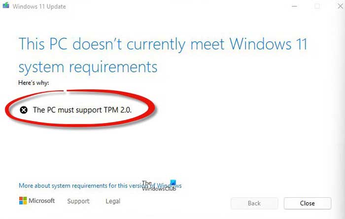 The PC must support TPM 2.0 error while installing Windows 11 The-PC-must-support-TPM-2.jpg