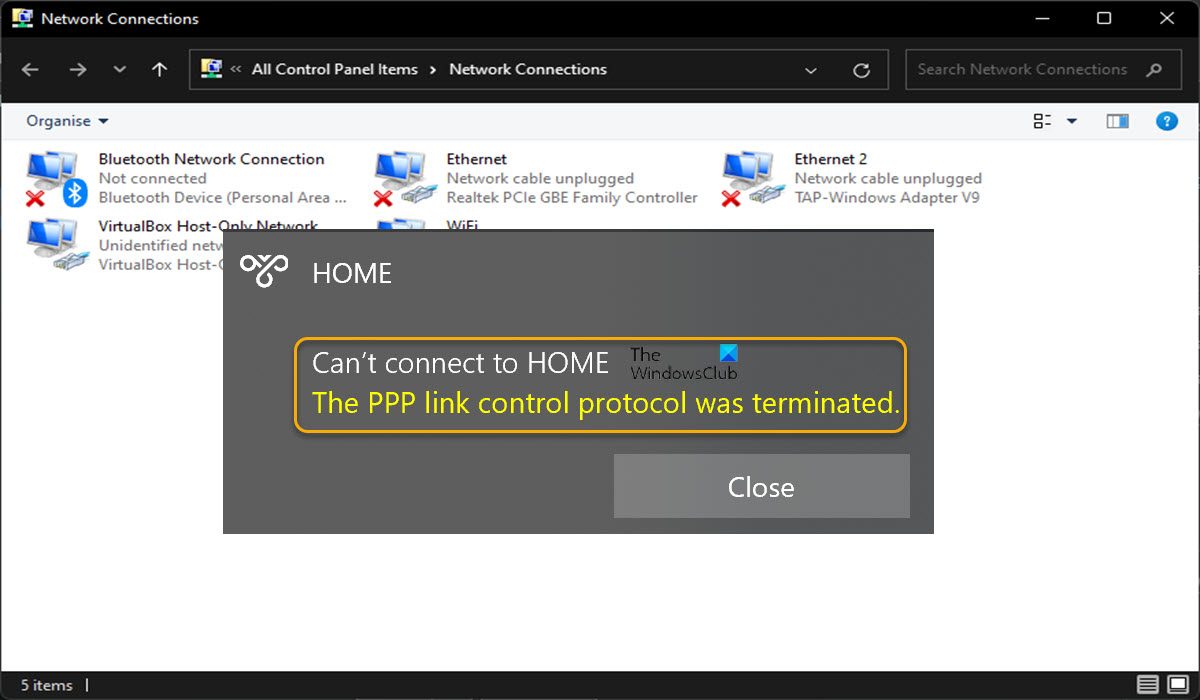 The PPP link control protocol was terminated, Error 734 The-PPP-link-control-protocol-was-terminated-—-Error-734.jpg