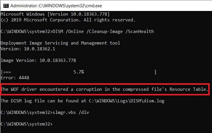 The WOF Driver encountered a corruption in the compressed file’s Resource Table – DISM error The-WOF-driver-encountered-a-corruption.jpg