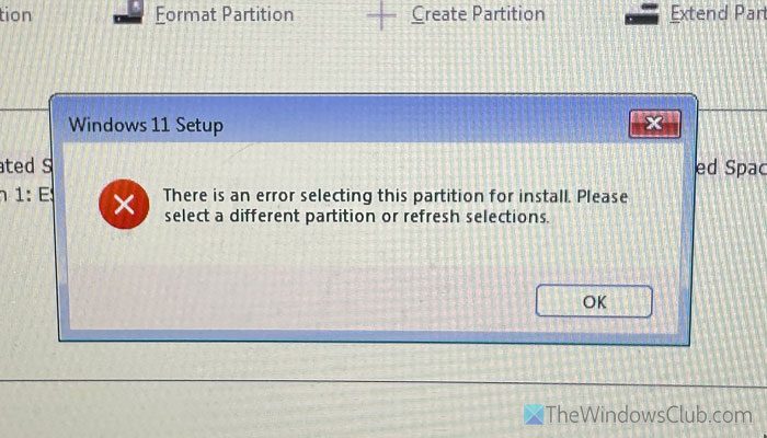 There is an error selecting this partition for install Windows Setup error There-is-an-error-selecting-this-partition.jpg