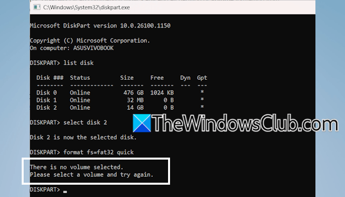 There is no volume selected in Diskpart error on Windows computer [Fix] There-is-no-volume-selected-Diskpart.png