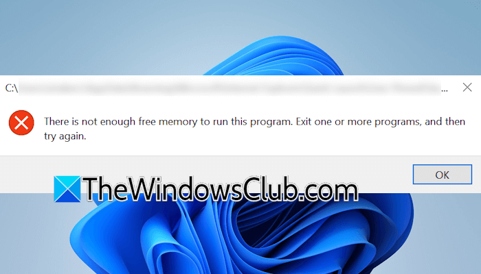 There is not enough free memory to run this program There-is-not-enough-free-memory.png