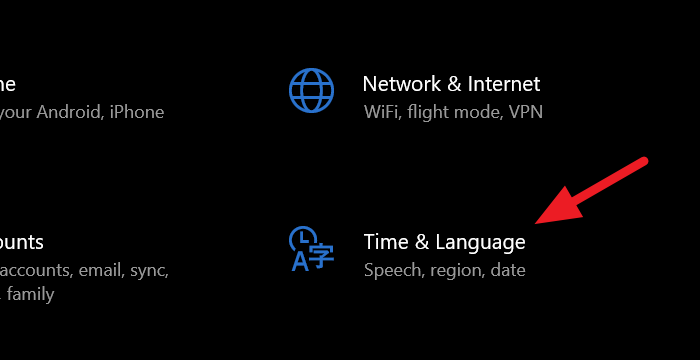 Emoji Panel not working in any App on Windows 10 Time-and-Language-in-Settings.png