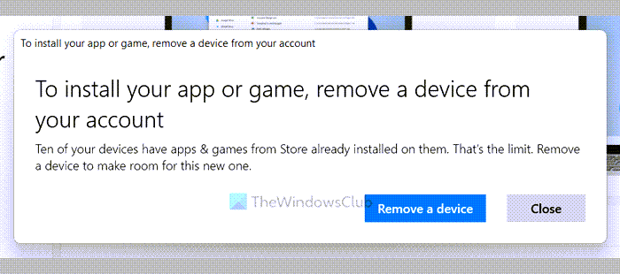 Fix To install your app or game, remove a device from your account error message to-install-your-app-or-game-remove-device.png