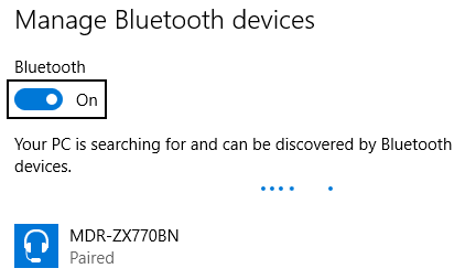 Bluetooth headphones remain in connection mode with blinking blue light while audio is... toAzh.png