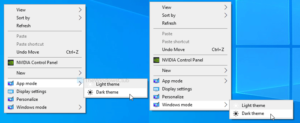 How to toggle Light or Dark mode from context menu in Windows 10 toggle-light-dark-mode-Windows-10-context-menu-1-300x123.png