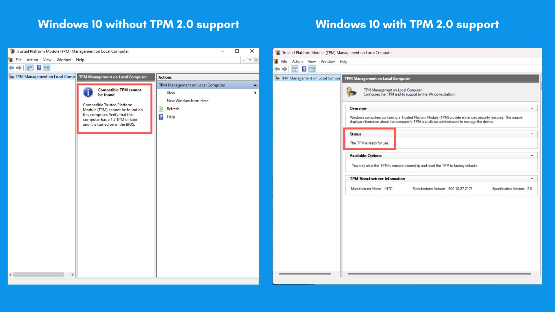 Can you still bypass Windows 11 requirements as Windows 10 hits EOL? We tested it TPM-management-Window.jpg