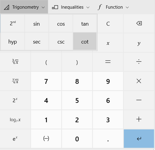 How to use the Graphing Calculator in Windows 10 trignometry-in-calculator.png