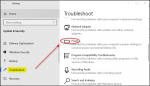 Yellow triangle with exclamation mark on Battery symbol on Windows 10 Troubleshoot-Power-150x86.png