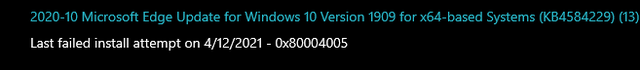 This update has been failing the past 2 weeks, should I worry about it? tsxbjry5fxs61.png