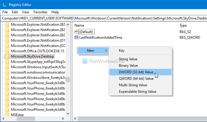 How to turn off App Notifications using Registry Editor in Windows 10 turn-notification-notifications-specific-apps.png