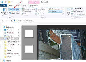 Error Copying File or Folder, The requested resource is in use turn-off-preview-mode-file-explorer-300x214.png