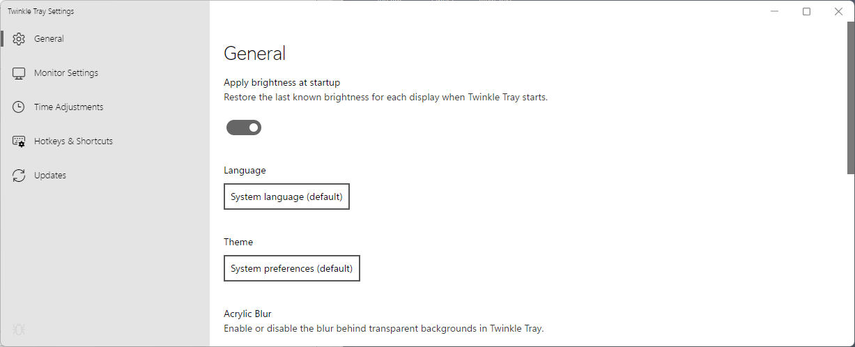 Twinkle Tray: control brightness of multiple monitors on Windows twinkle-tray-brightness.png
