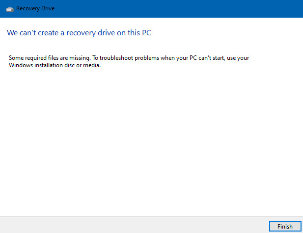 Trouble creating a recovery drive...Please help Twitter.jpg