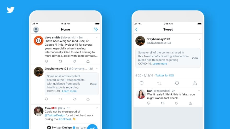 Twitter introduces Birdwatch to help address misinformation in Tweets TwitterCOVID19TweetWarning.jpg.img.fullhd.medium.jpg