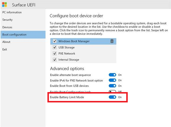 Surface Pro battery limit option not showing UEFI_Battery_Limit1.png