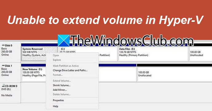 Unable to extend volume in Hyper-V unable-to-extend-volume-hyperv.jpg