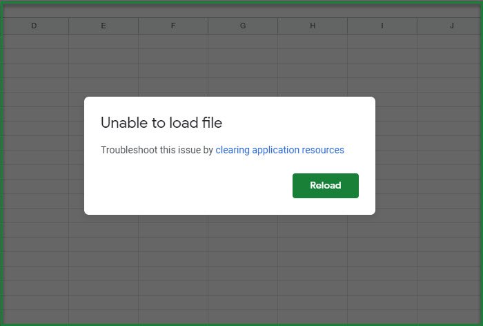 Fix Unable to load file Google Docs error unable-to-load-file-Sheets.jpg