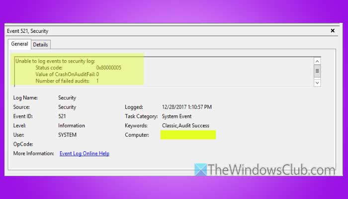 Event ID 521, Unable to log events to Security log Unable-to-log-events-to-Security-log.jpg