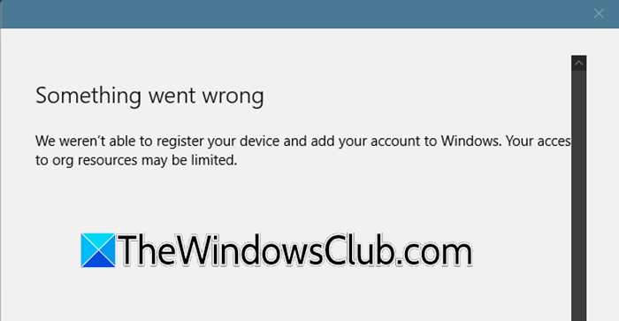 Unable to register device in Microsoft 365 Admin Center unable-to-regisetr-device.png