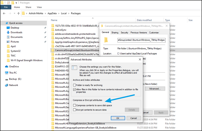 Fix WslRegisterDistribution failed with error 0xc03a001a when launching Ubuntu uncompress-ununtu-folder.png