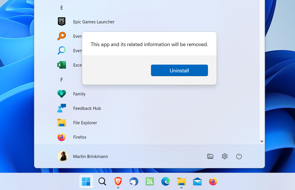 How to uninstall apps and programs in Windows 11 uninstall-confirm.png
