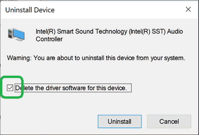 Windows Update released Intel Audio Controller 9.21.0.3755 by mistake uninstall-device-checkbox.png