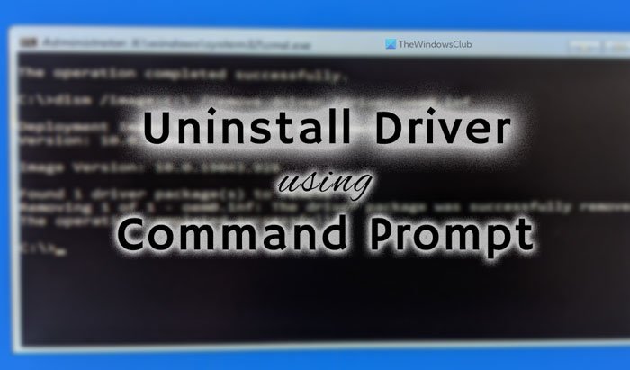 How to uninstall driver using Command Prompt in Windows 11/10 uninstall-driver-command-prompt-4.jpg