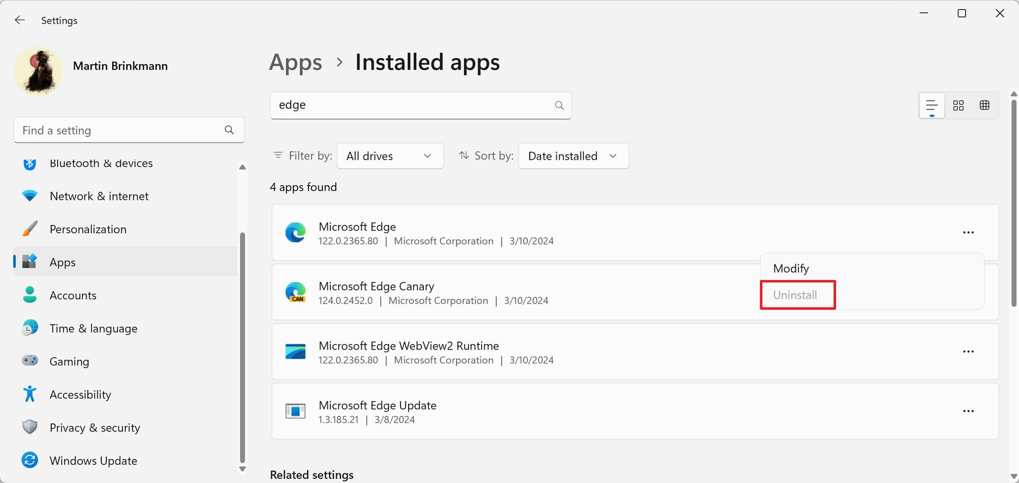 Microsoft starts rollout of Windows DMA compliance changes in Europe uninstall-edge.png