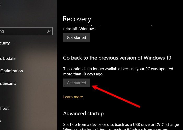 Internet not working after Windows 10 Update uninstall-feature-updates.jpg