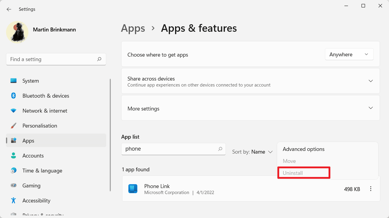 How to uninstall Phone Link on Windows devices uninstall-not-available-phone-link.png