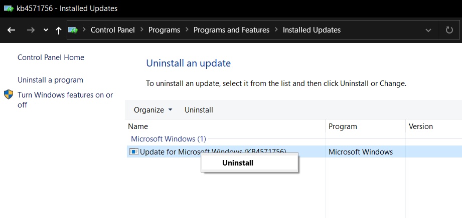 Microsoft is actively investigating Windows 10’s latest failure Uninstall-update.jpg