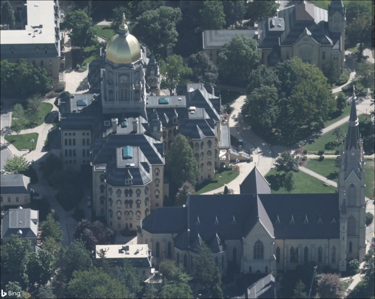Bing Maps Released New Bird's Eye Imagery UniversityofNotreDame_SouthBend_IN.png