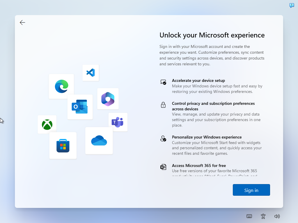 How to set up Windows 11 without a Microsoft account unlock-microsoft-experience-1.png