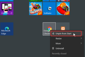 Pin or Unpin Program icons from Taskbar or Start Menu in Windows 10 unpin-from-start-300x202.png
