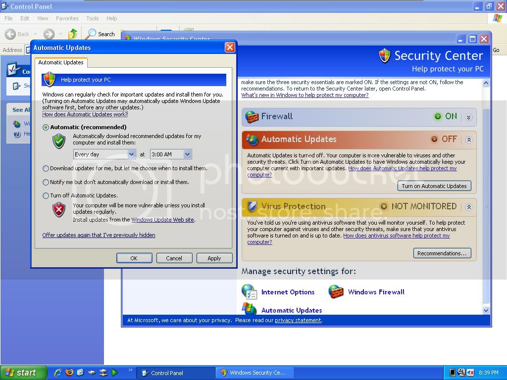 Help me, how to solved "windows security, and security center" missing? Thank you!! Untitled-1-3.jpg