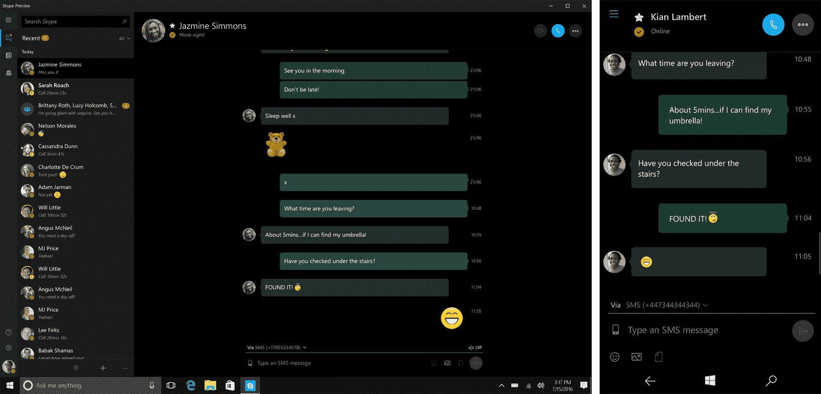 Microsoft’s latest update for Skype brings phone SMS conversation to Windows 10 Untitled-2-grouped.png