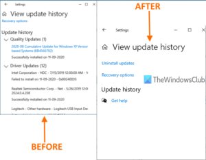How to clear Windows Update History in Windows 10 update-history-cleared-in-windows-10-300x234.png