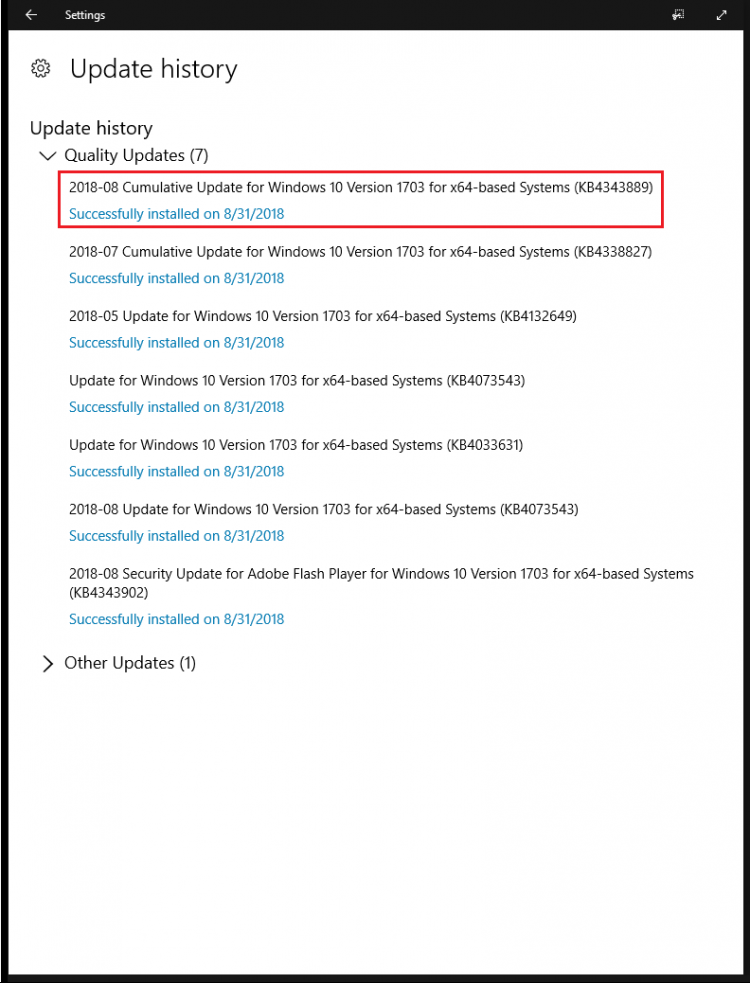 What is new in Microsoft Teams on Surface Hub - March round up Update-History-e1536615894637.png