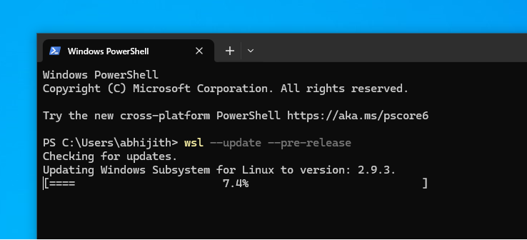 Windows 10 is still getting Windows 11 features, but it’s only for developers updating-WSL-in-Windows-10.png