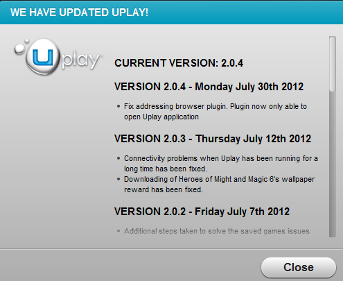 Stop error code: Security_Check_Failure after failure to start ubisoft uPlay - issue is... Uplay-Update.png