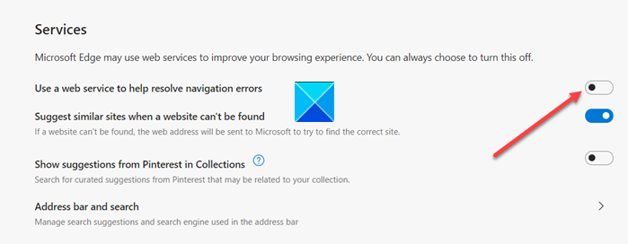 Enable or disable ‘Use a web service to help resolve navigation errors’ in Microsoft Edge use-a-web-service-to-help-resolve-navigation-errors.png
