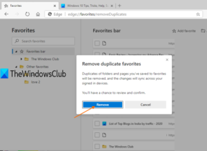 How to remove Duplicate Favorites in Microsoft Edge browser use-remove-button-300x219.png