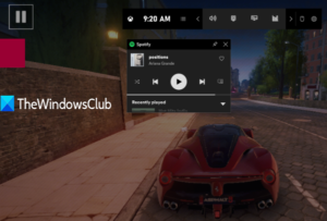 How to use Spotify in PC Games via Xbox Game Bar in Windows 10 use-spotify-while-playing-game-using-game-bar-in-windows-10-300x203.png