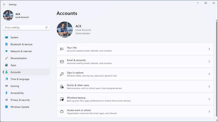 User Accounts Settings in Windows 11 user-accounts-settings-windows-11.jpg
